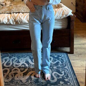 Womens Wrangler lightwash highwaist retro vintage jeans